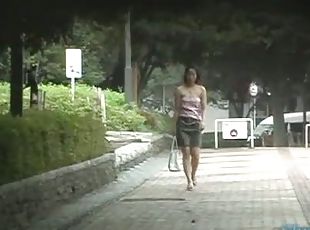 Asian housewife going home gets a taste of street sharking.