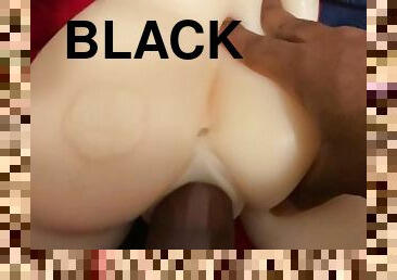 Black Dick Stroking In And Out Of Toy Before Busting A Nut