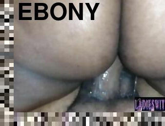 DESI STONE Big Booty Ebony First BBC POV Blowjob and Huge Load Messy Cum