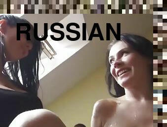 russisk, udløsning, massage, gruppesex, creampie, gruppesex-groupsex, røv-butt