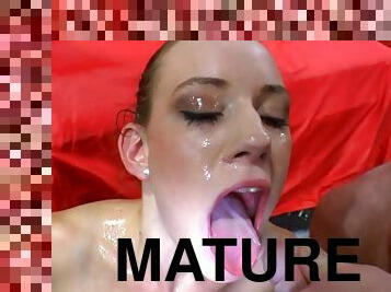 Nasty Mature Sluts Bukkake Sex Party