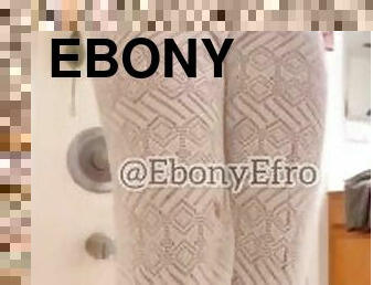 Ebony Girl Is So Desperate To Pee