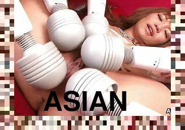 Nipponese lustful wench stimulant porn video