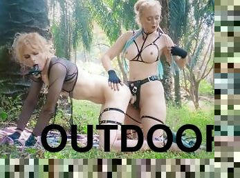 TRANS and GIRL OUTDOOR FUCK and FISTING