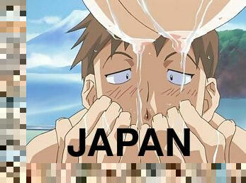 Fetish Japanese hentai cartoon with busty tits milking