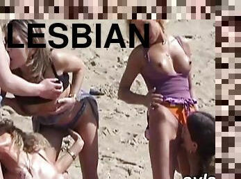 Lesbian orgy on beach amateur milfs teens compilation