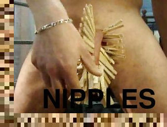 This is a compilation of how people are putting needles in their cocks and nipples