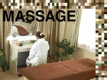 Oneway mirror massage cuckold voyeur wife seduced by masseuse 03