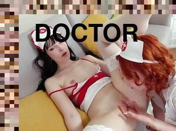 The Redhead Doctor Has Sex With Shy Nurse In Stuff Room