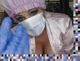 Kinky Doctor Checks Prostate latex Gloves