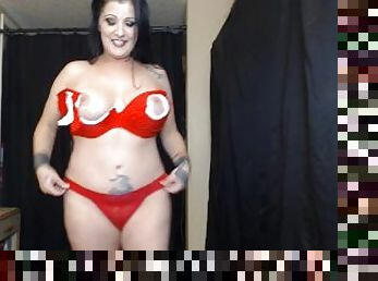 Red Bra Tease And Tear Up