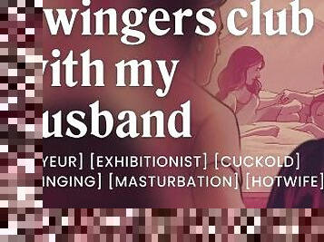 My husband watches me with another woman at a swingers club [erotic audio stories] [cuckold]