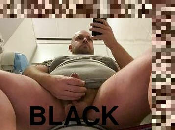After sucking a huge black cock in the public toilets i had to cum myself