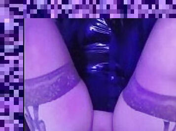 Night Club Party Katrix in latex pants high heels and party fuck