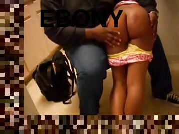 Ebony coco get otk and hairbrush spanking