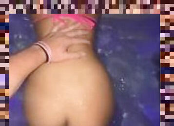 fucking hot asian in the hot tub