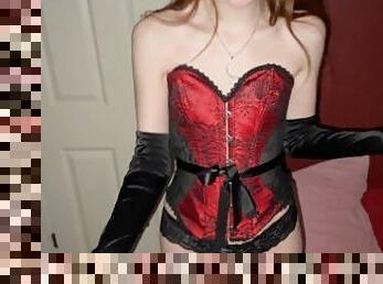 #164 Strap On New Corset, Add Matching Lipstick, Tie Me to the Bed, and Dance