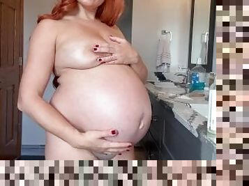 Pregnant Milf JOI And Pee Teaser!