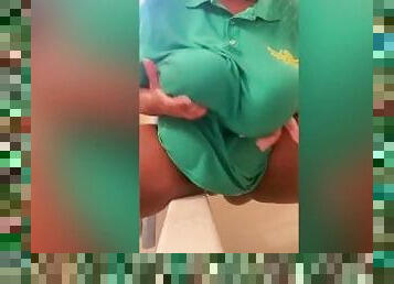 Requested polo shirt shower masturbation video :D