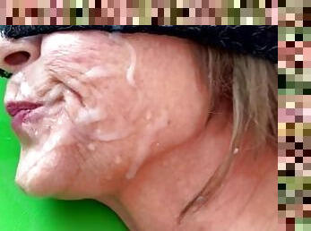 Milf granny saggy tits deepthroat taboo cum on face taboo compilation