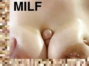 Big Tit Milf Makes Her Bf Cum 