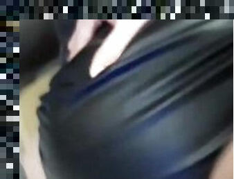 Fucking my bbw mature in leather skirt