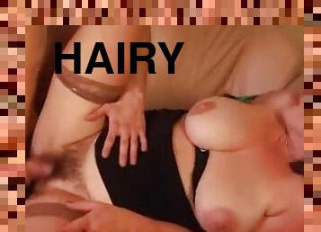 Hairy bush mature fucked by young guy