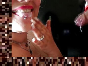 I GOT REDLIPS , AND I GOT MY STEPDAD COCK IN MY MOUTH I DRINKED HIS CUM ( DEEPTHROAT SLOOPY BLOWJOB