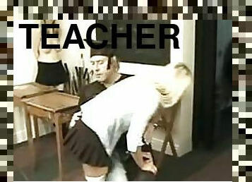 Perverted Schoolgirls Love Having Their Teacher Spanking Their Asses