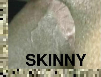 Skinny Ebony Throwing It Back On BBC