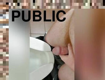 I was dare to masturbate in a public bathroom