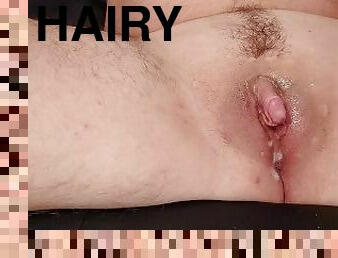 Big hairy clit double penetrated/ masturbating, clit sucking, great orgasm
