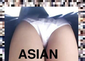 Asian teens in white panties porn video