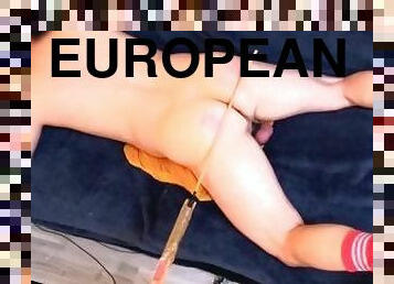 bdsm, slave, europæisk, euro, sofa, rocker, fetish, bondage, smæk