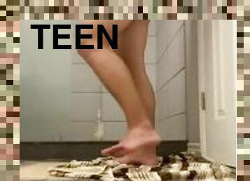 Teen bathroom spy