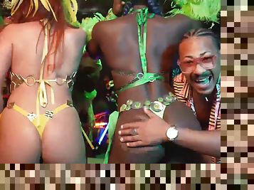 Extreme sexy brazilian samba dancers get fingered and rough double penetration fucked at our wild carnaval fuck party orgy