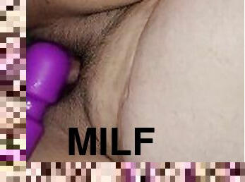 Sexy BBW milf DP dick and wand in pussy creampie