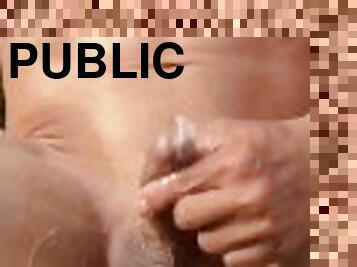 masturbation, nudiste, en-plein-air, public, amateur, plage, ejaculation, horny, solo, bite