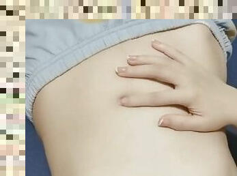 Chinese Hot Student Fingering Her Deep Navel After Yoga
