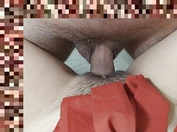 Classic Home Sex And Cum On Hairy Pussy