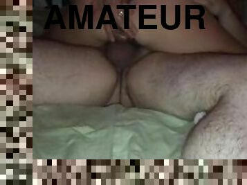 Amateur wife and husband recording bull cuckold
