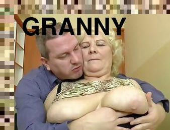 Hungarian Granny Fucks A Shameless Prick