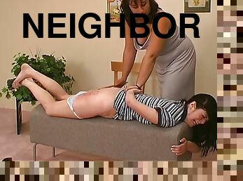 Bad Neighbor Gets Spanked