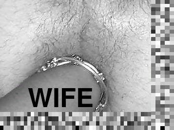 Wife fucks hubby with her fist