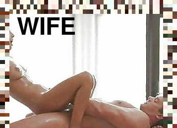 Wife Gets Honeymoon Massage &amp; Fucked Like A Whore