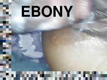 Lil slim ebony oakland thot creaming on bbc