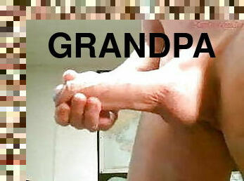 Amazing grandpa with huge cock and fit body