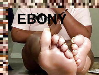 Fuel ebony soles feet show
