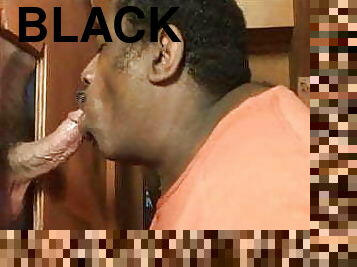 Cock Hungry Black Worships and Eats Cum From Veiny Thick BWC