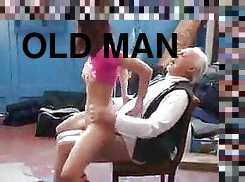 Old man and amature girl 
